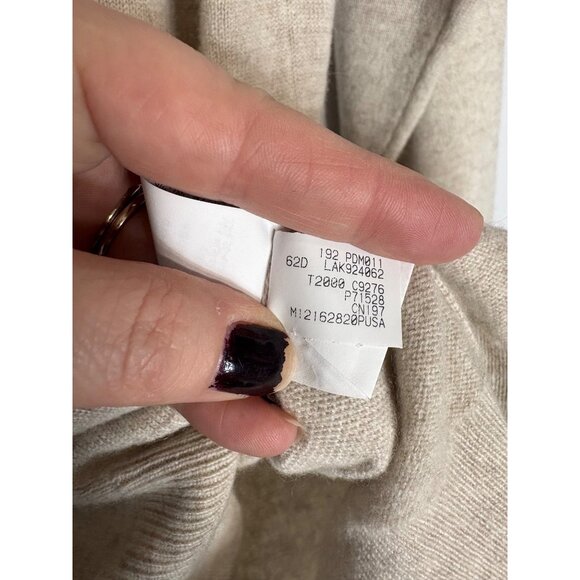 Brunello Cucinelli Brass Insert Soft 100% Cashmere Cream Sweater-sz Small - Picture 13 of 16